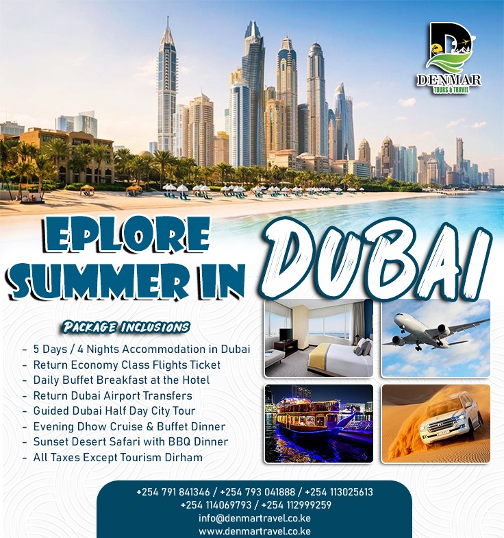 5 Days 4 Nights Dubai Holiday Summer Package with Hotels and Flights.